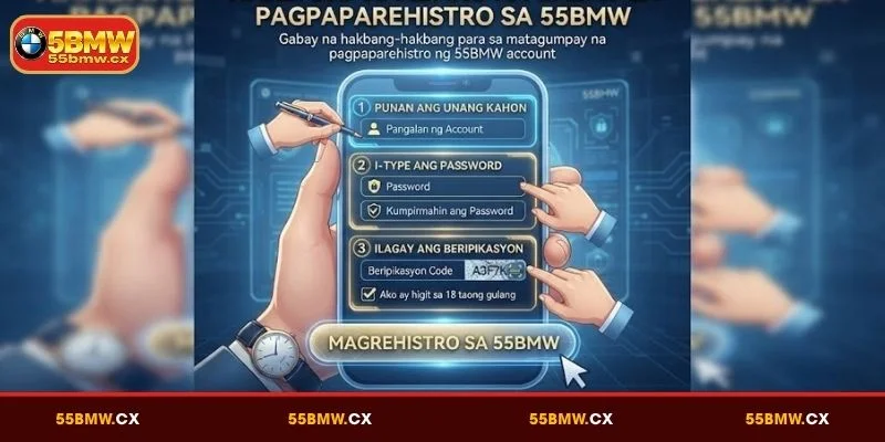 Gabay na hakbang-hakbang para sa matagumpay na pagpaparehistro ng 55BMW account