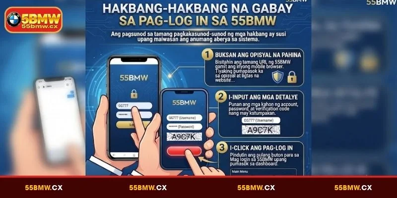 Hakbang-hakbang na Gabay sa Mag login sa 55BMW