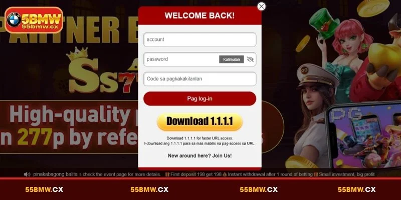 Kinakailangan Mag login sa 55BMW