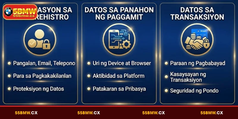 Mga Pangunahing Datos na Kinokolekta ng 55BMW
