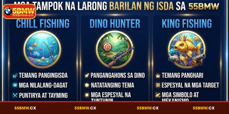 Mga Pangunahing Pamagat ng Barilan ng Isda sa 55BMW