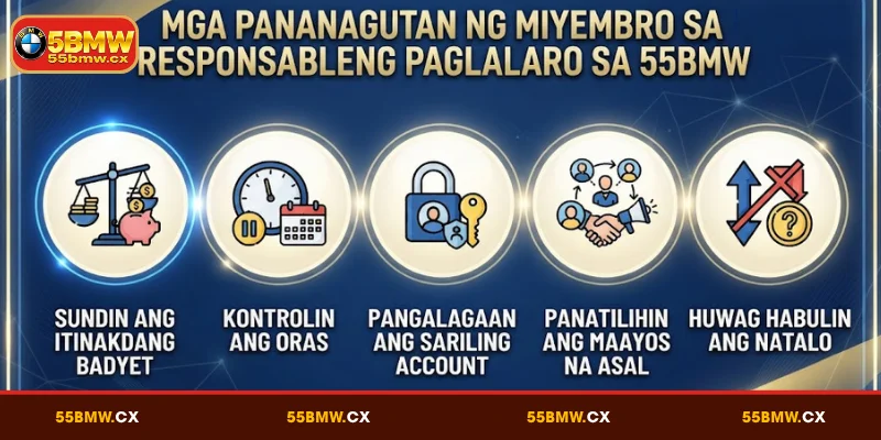 Mga Responsibilidad sa Responsableng Paglalaro sa 55BMW